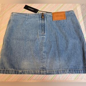 Versace Skirt W RFID Card Authentication. Main Line. Denim NWT Size 40, 6, S/M